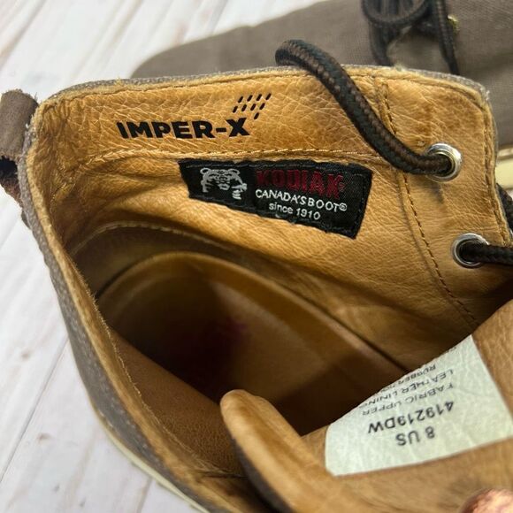 Kodiak Men's Chase Sneaker, Brown Waxed Canvas - Picture 3 of 10